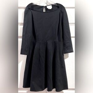 Kate Spade Women’s New York A-line dress seven-quarter sleeve Sz 6 Black